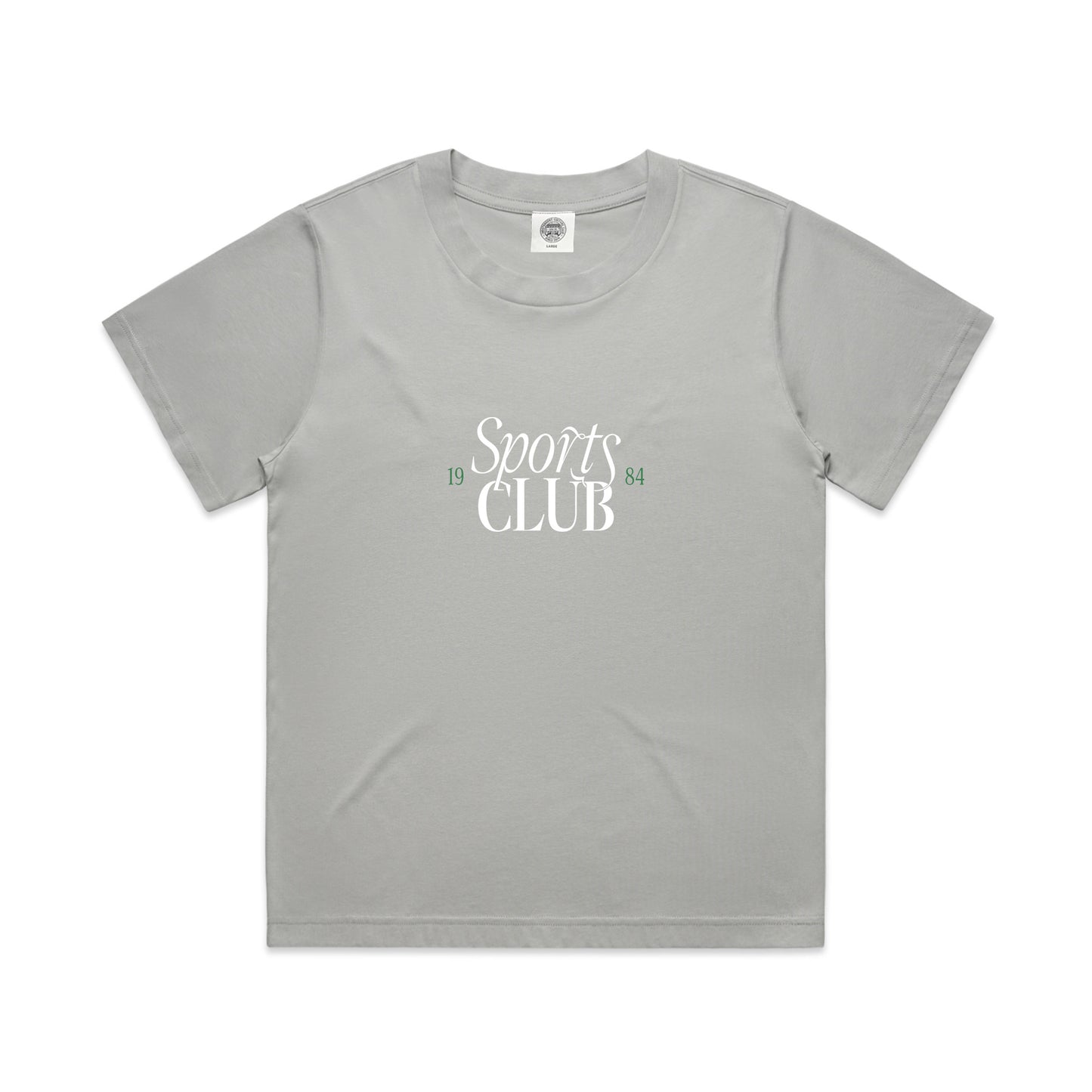 Vice  84 WMNS 'Sports Club' Staple Tee - Storm Grey