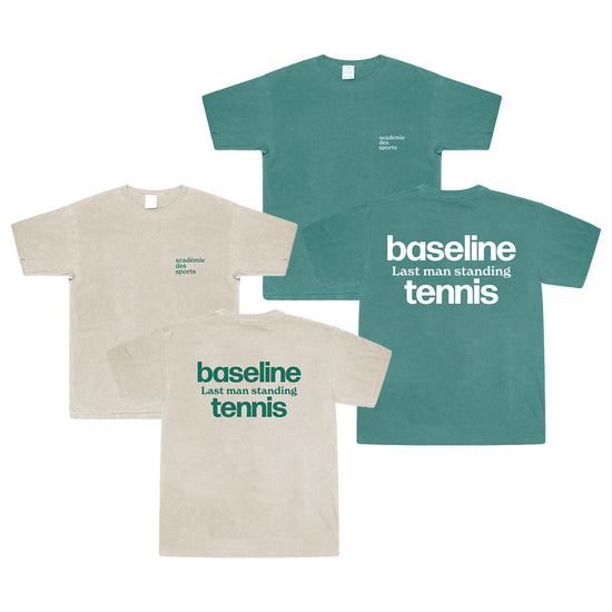 Vice 84 'Baseline' Washed Tees Twinpack - Green/Stone