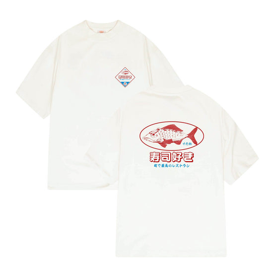 A Thousand Futures 'Sushi Lover' Tee - Vintage White