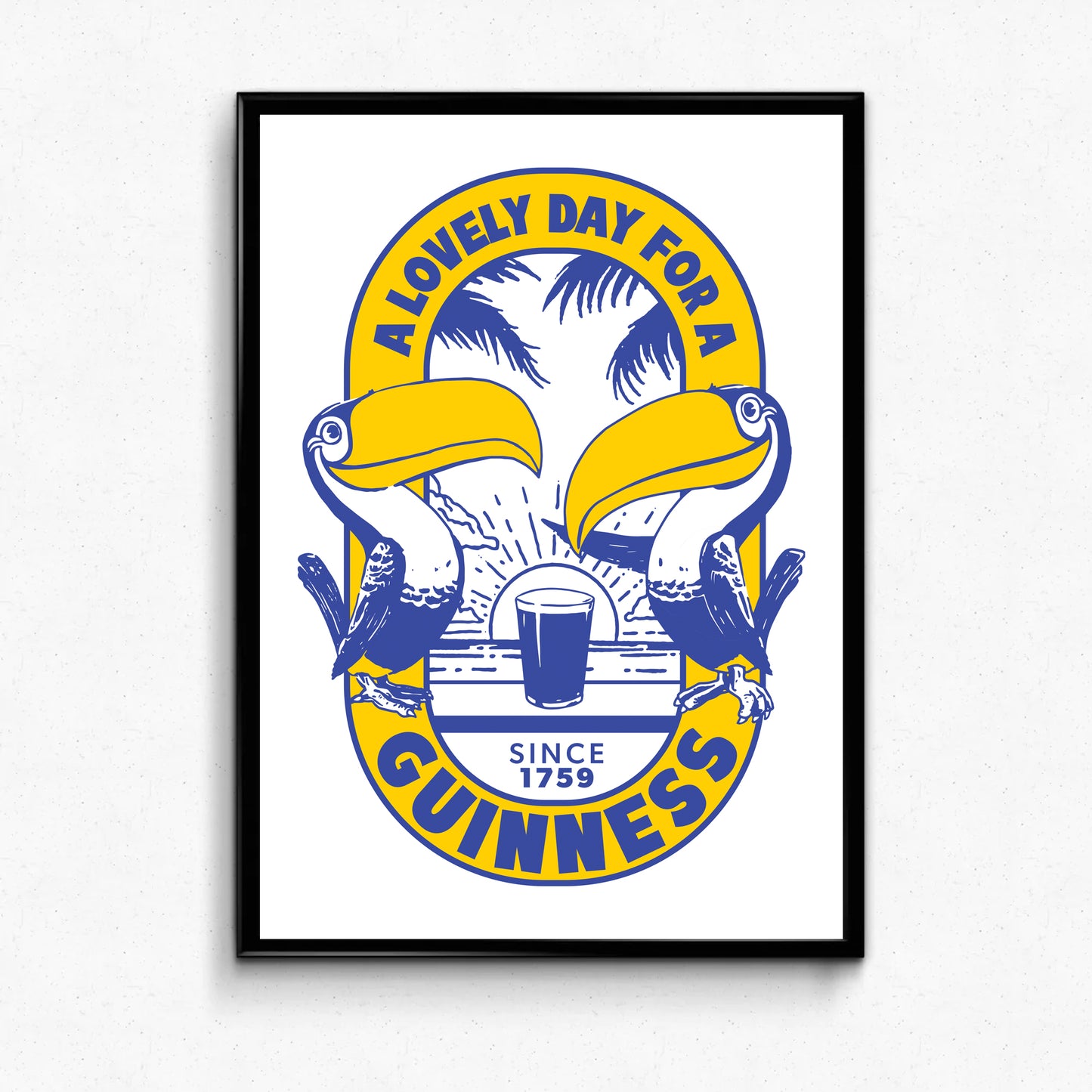 Guinness x UN:IK 'Tropical' Print - White