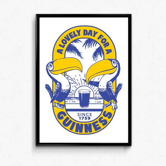 Guinness x UN:IK 'Tropical' Print - White