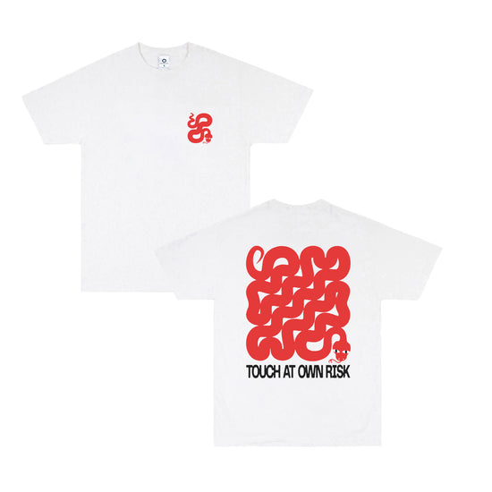 KBAR X UN:IK 'Touch At Own Risk' Tee - White