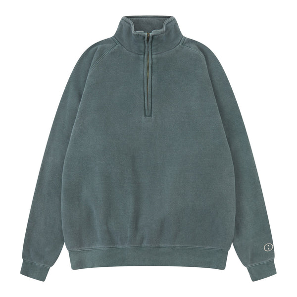 Essentials Vintage Washed 1/4 Zip Sweatshirt - Forest – UN:IK Clothing