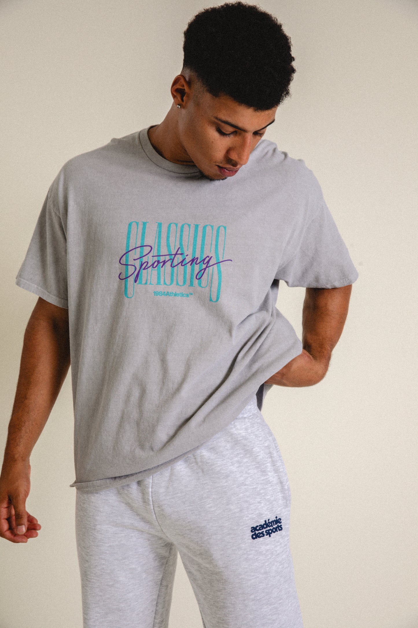 Vice 84 'Sporting Classics' Vintage Washed Tee - Ash