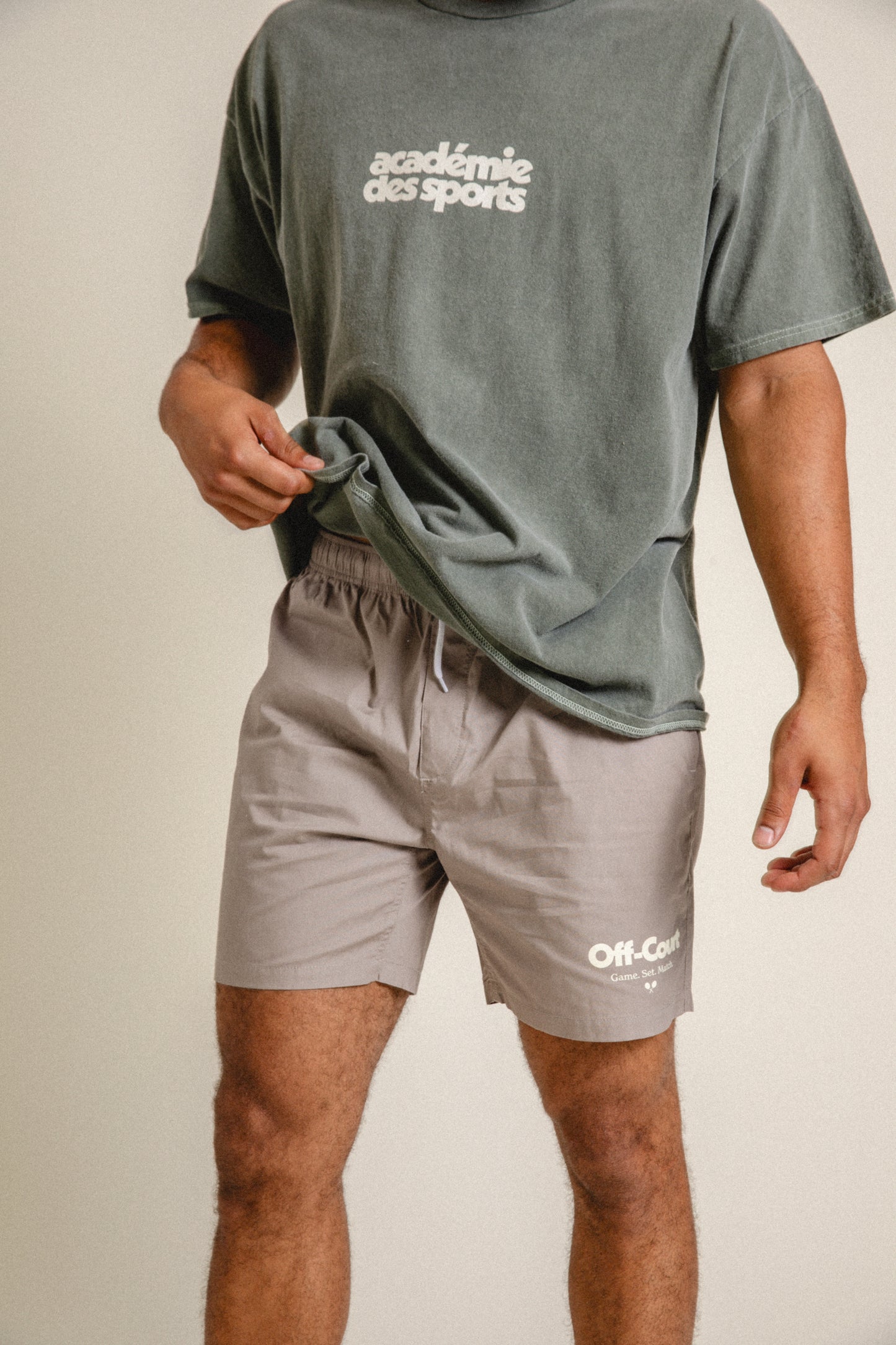 Vice 84 'Off-Court GSM' Beach Shorts - Mushroom