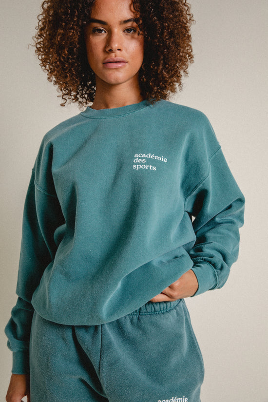 Load image into Gallery viewer, Vice 84 &amp;#39;Baseline&amp;#39; Sweater - Vintage Washed Green
