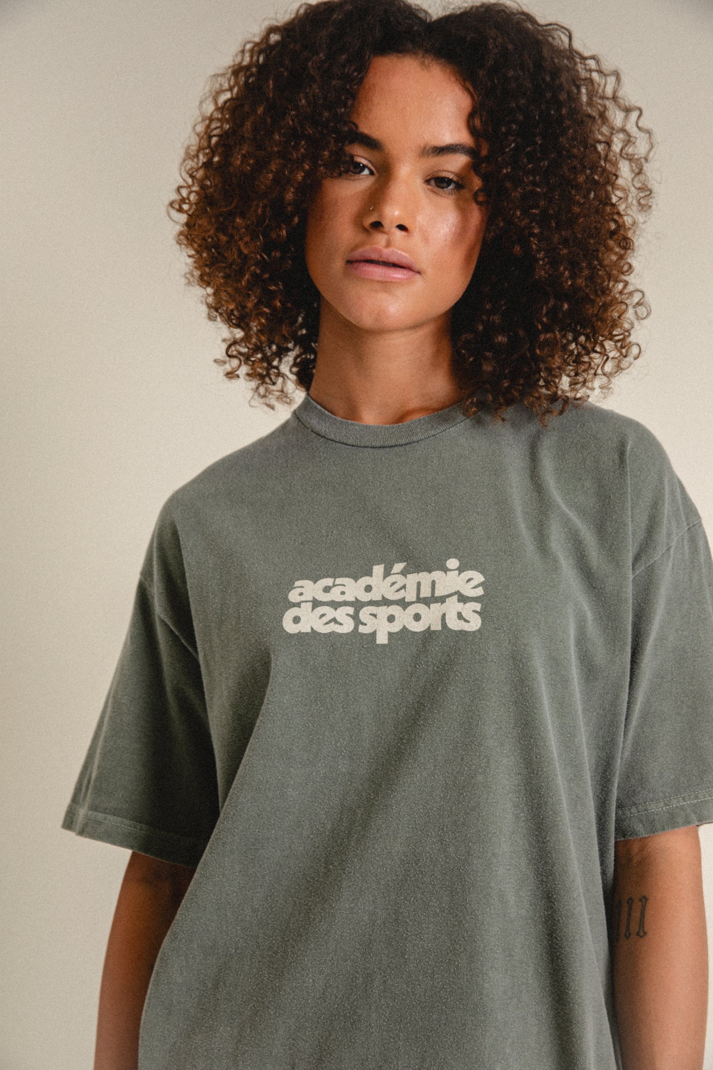 Vice 84 'Académie des Sports' Vintage Washed Tee - Khaki