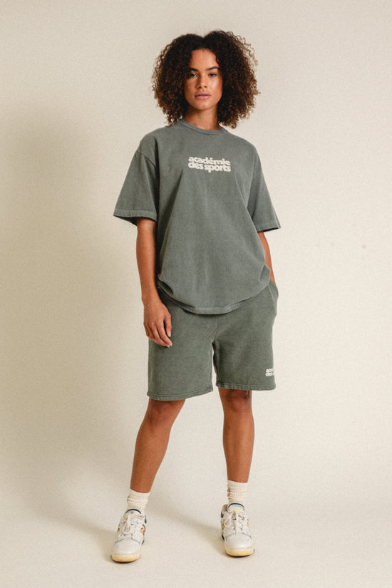 Vice 84 'Académie des Sports' Vintage Washed Tee - Khaki