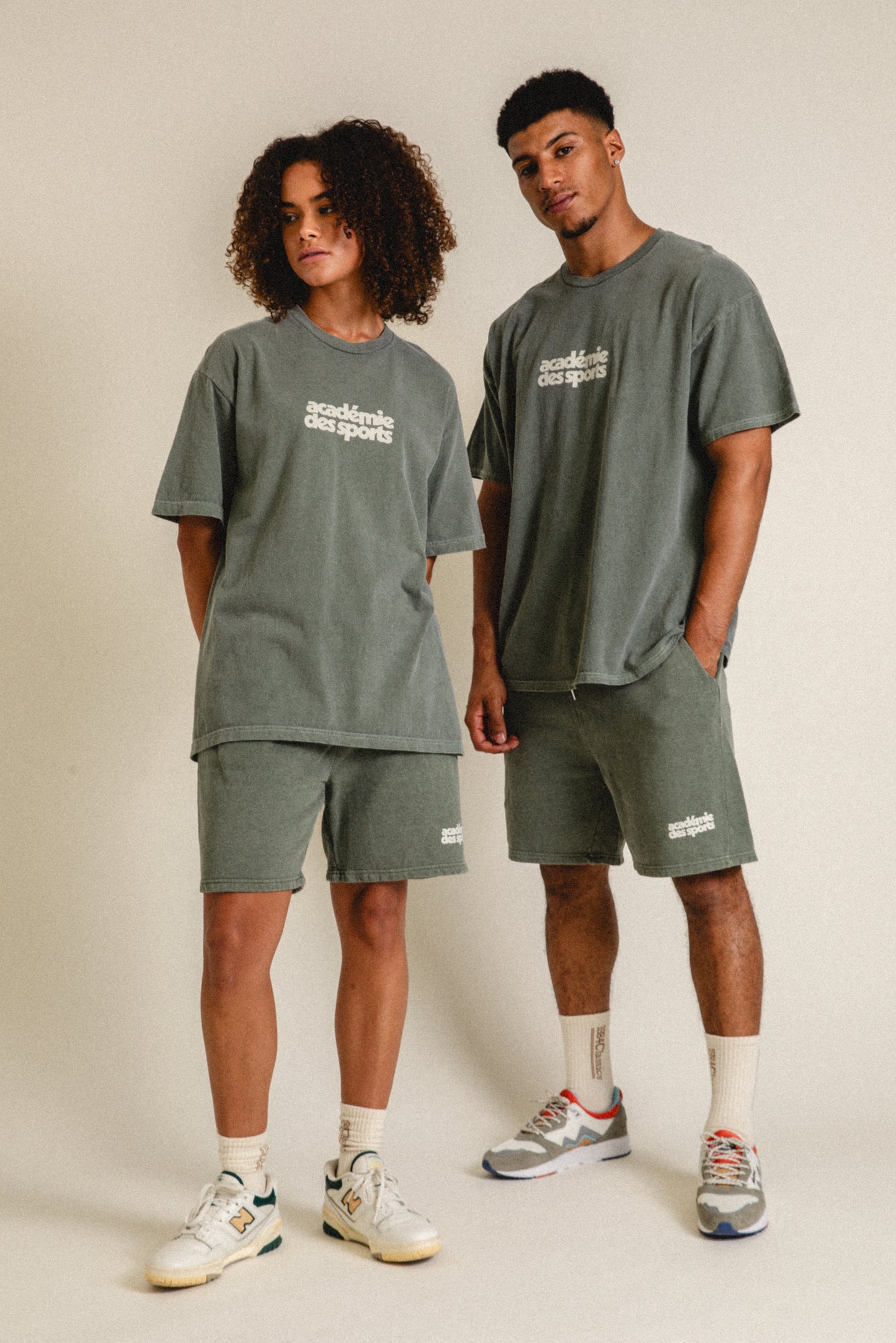 Vice 84 'Académie des Sports' Vintage Washed Tee - Khaki