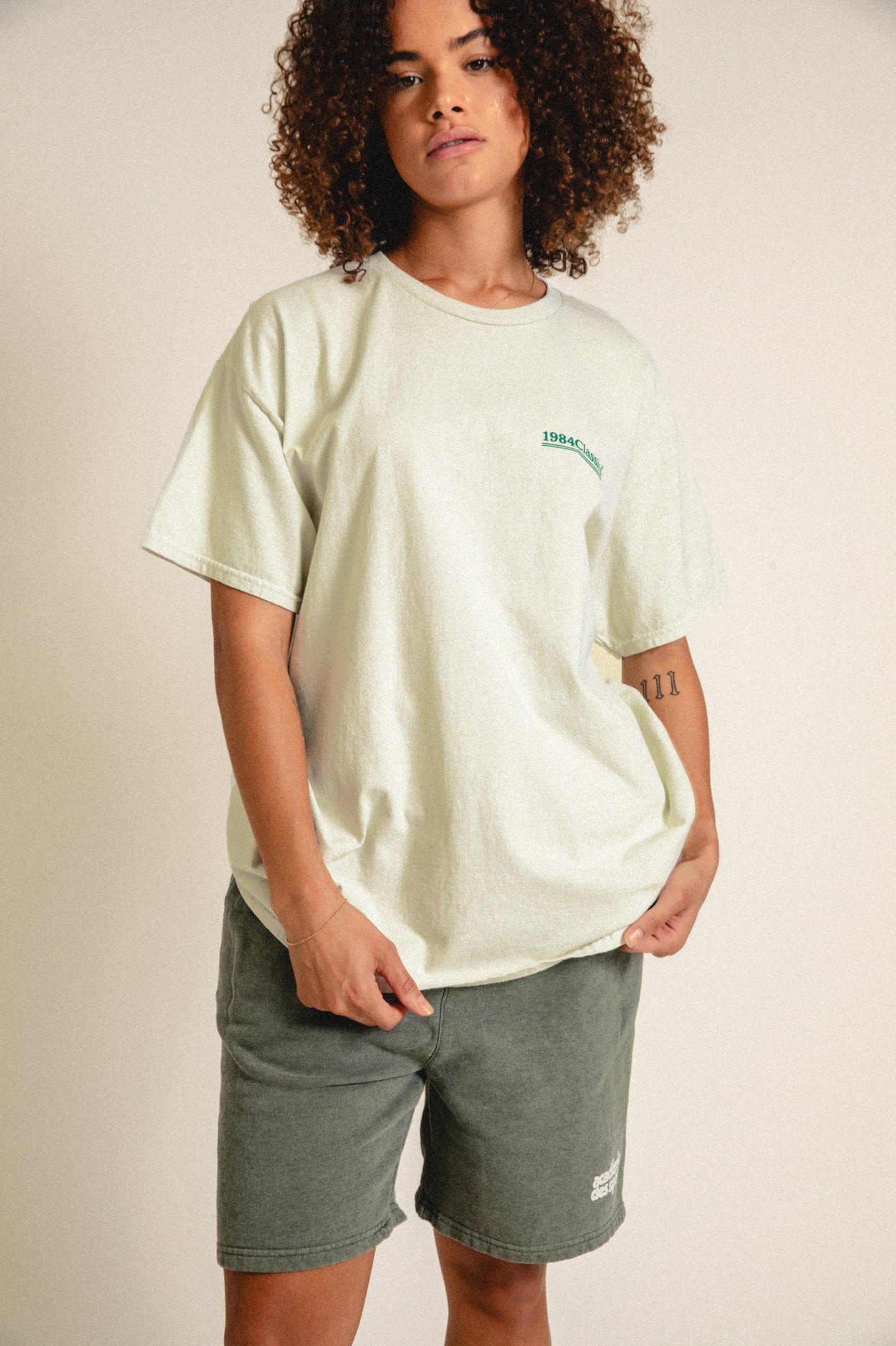 Vice 84 'Classics' Vintage Washed Tee - Cream