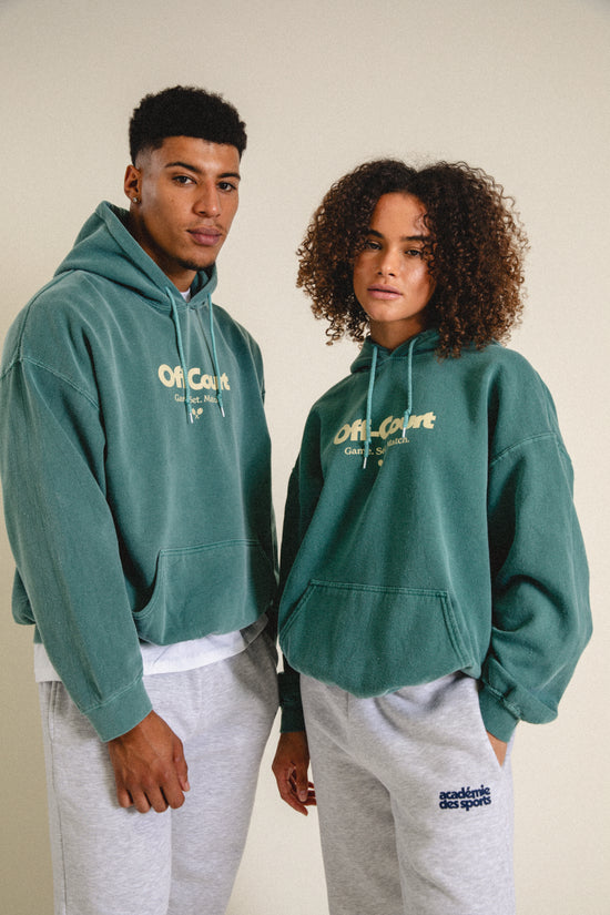 Vice 84 'Off-Court GSM' Vintage Washed Hoodie - Forest