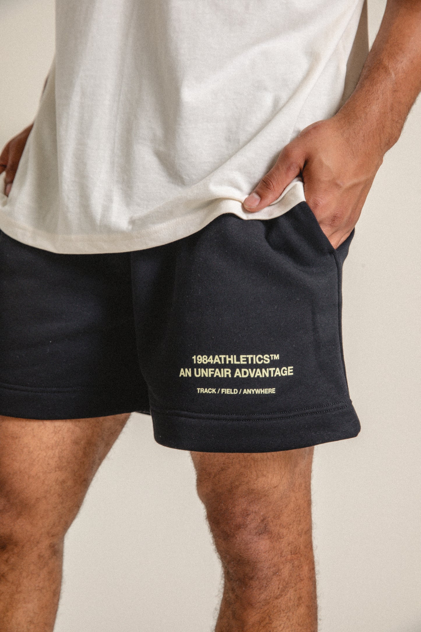 Vice 84 'Athletics' Jogger Shorts - Black