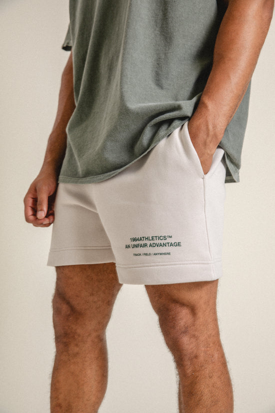 Vice 84 'Athletics' Jogger Shorts - Bone