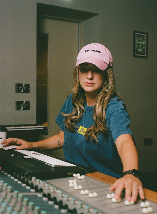 LOLiFE 'Records' Vintage Washed Cap - Pink