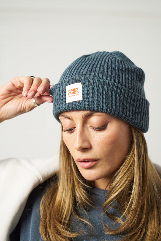Vice 84 'Hard Yards' Fisherman Ribbed Beanie - Petrol