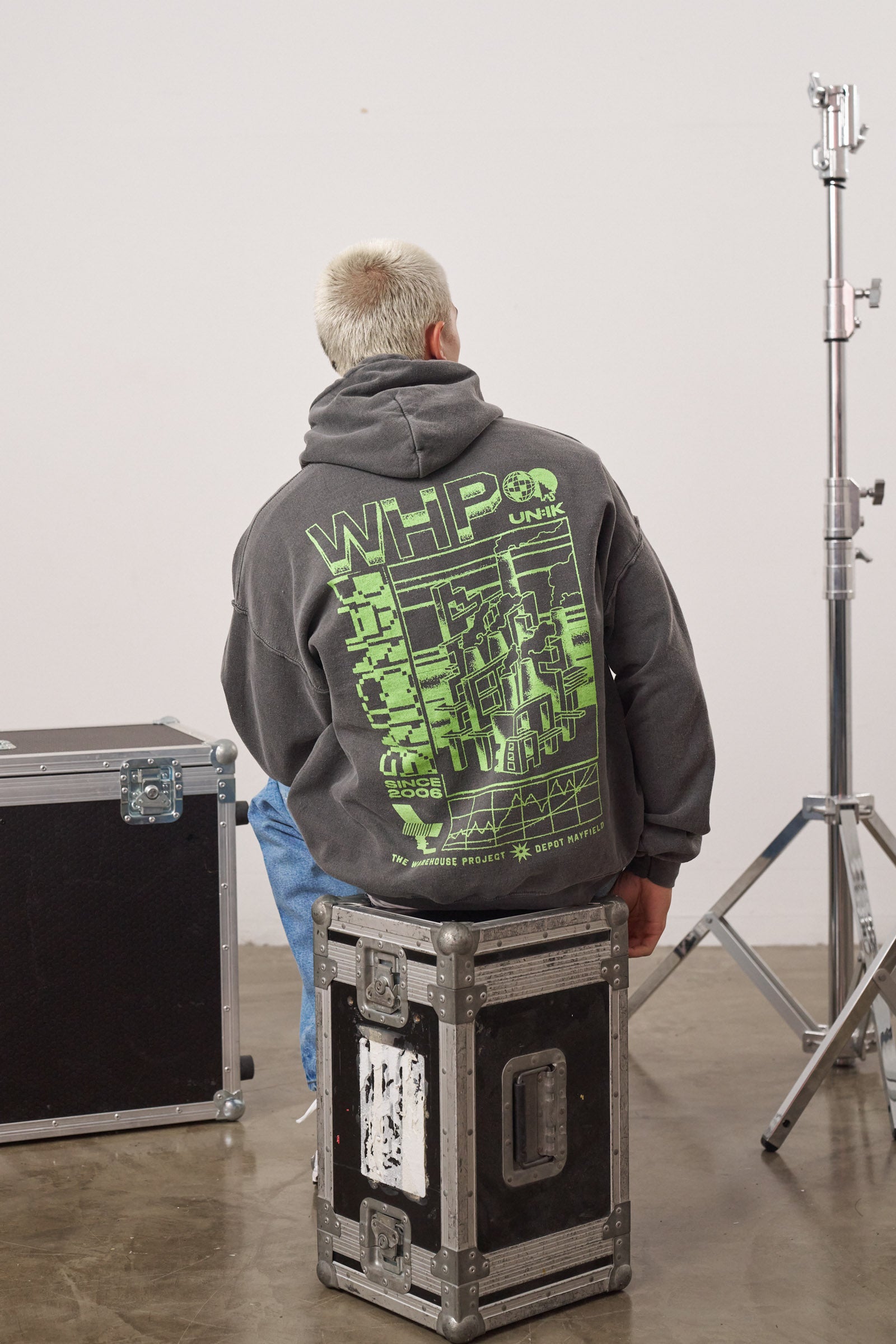 WHP x UN:IK 'Since 2006' Vintage Washed Hoodie - Black – UN:IK