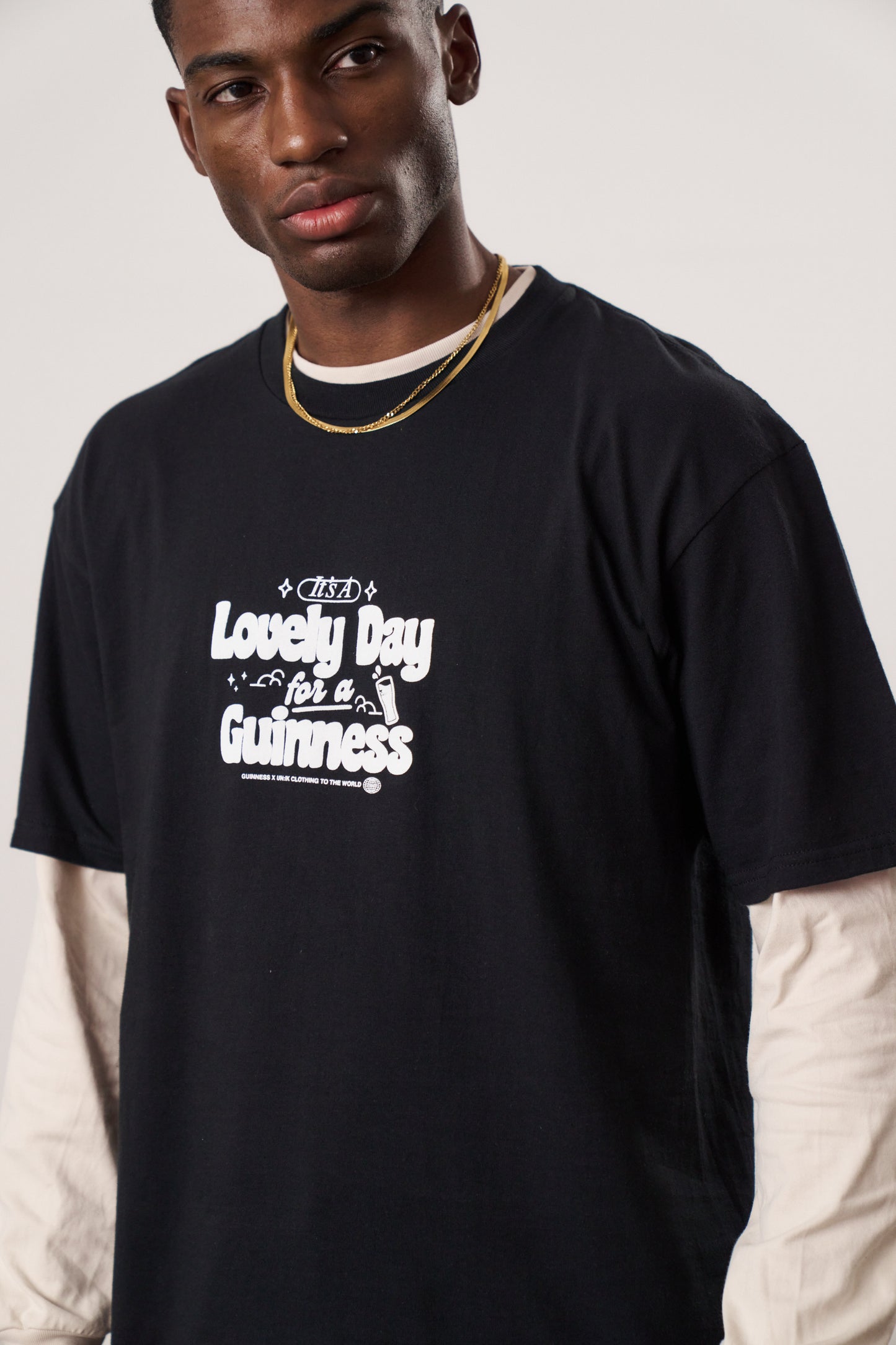 Guinness x UN IK Worldwide Tee Black UN IK Clothing