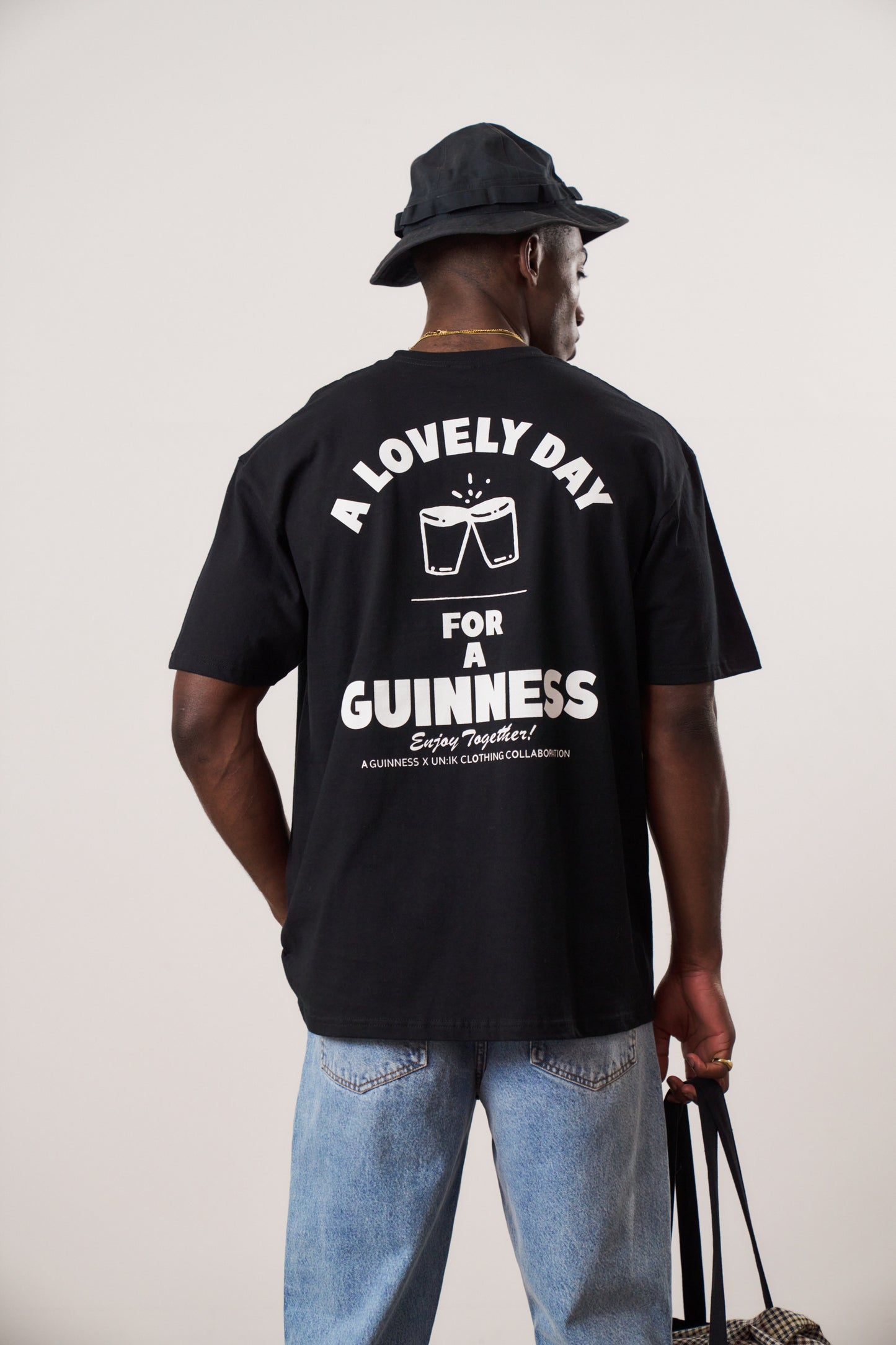 Guinness x UN:IK 'Enjoy Together' Tee & Print Bundle - Black