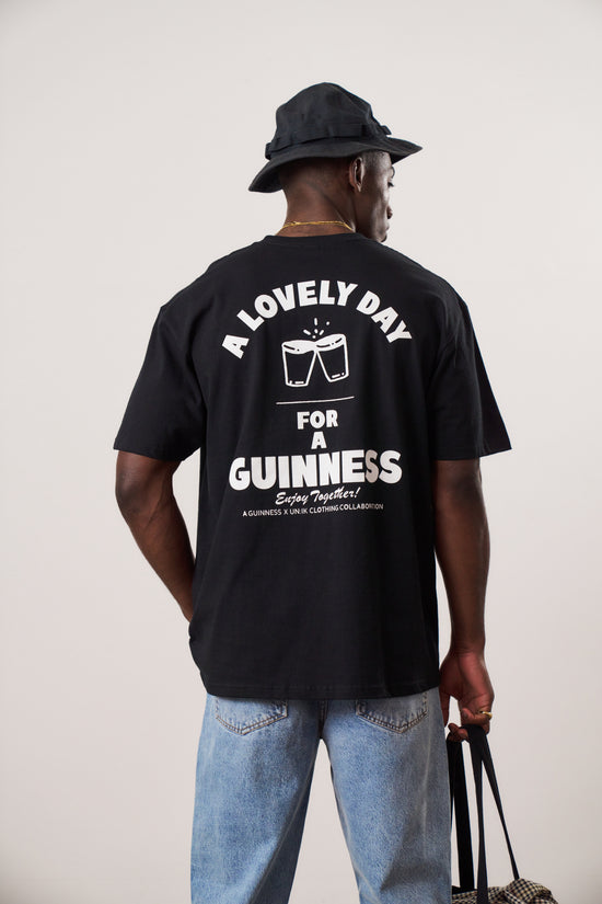 Guinness x UN:IK 'Enjoy Together' Tee & Print Bundle - Black