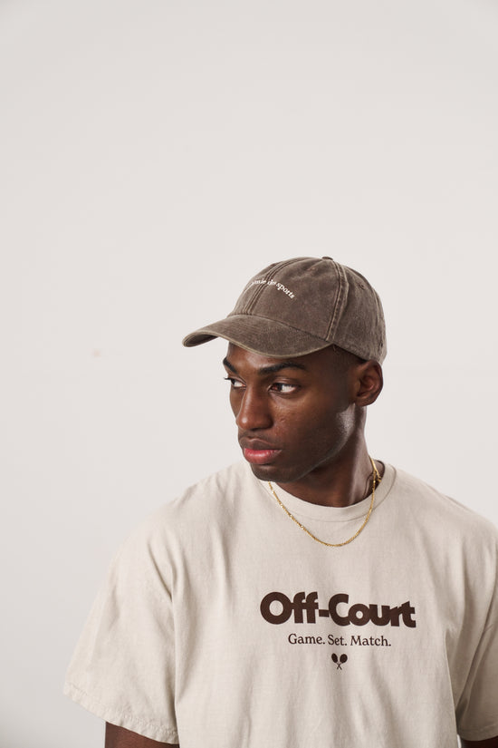 Load image into Gallery viewer, Vice 84 &amp;#39;Académie des Sports&amp;#39; Washed Cap - Brown
