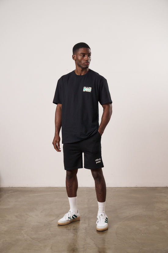Club de Padel 'Heritage' Tee - Black