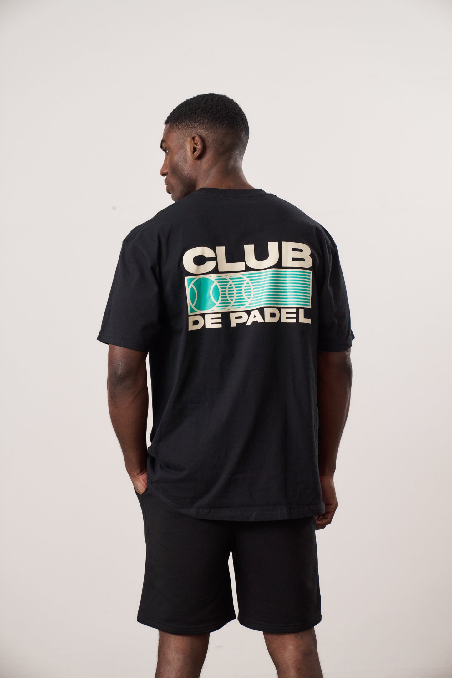 Club de Padel 'Heritage' Tee - Black