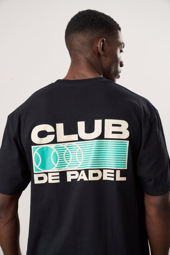 Club de Padel 'Heritage' Tee - Black