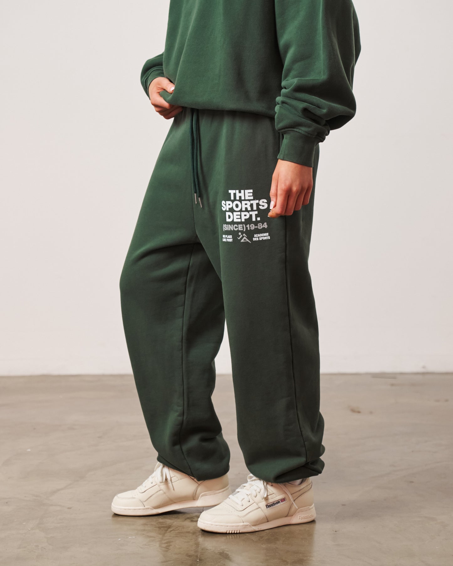 Vice 84 'The Sports Dept' Heavyweight Washed Joggers - Green
