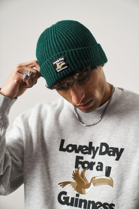 Guinness x UN:IK Ribbed Beanie - Forest Green