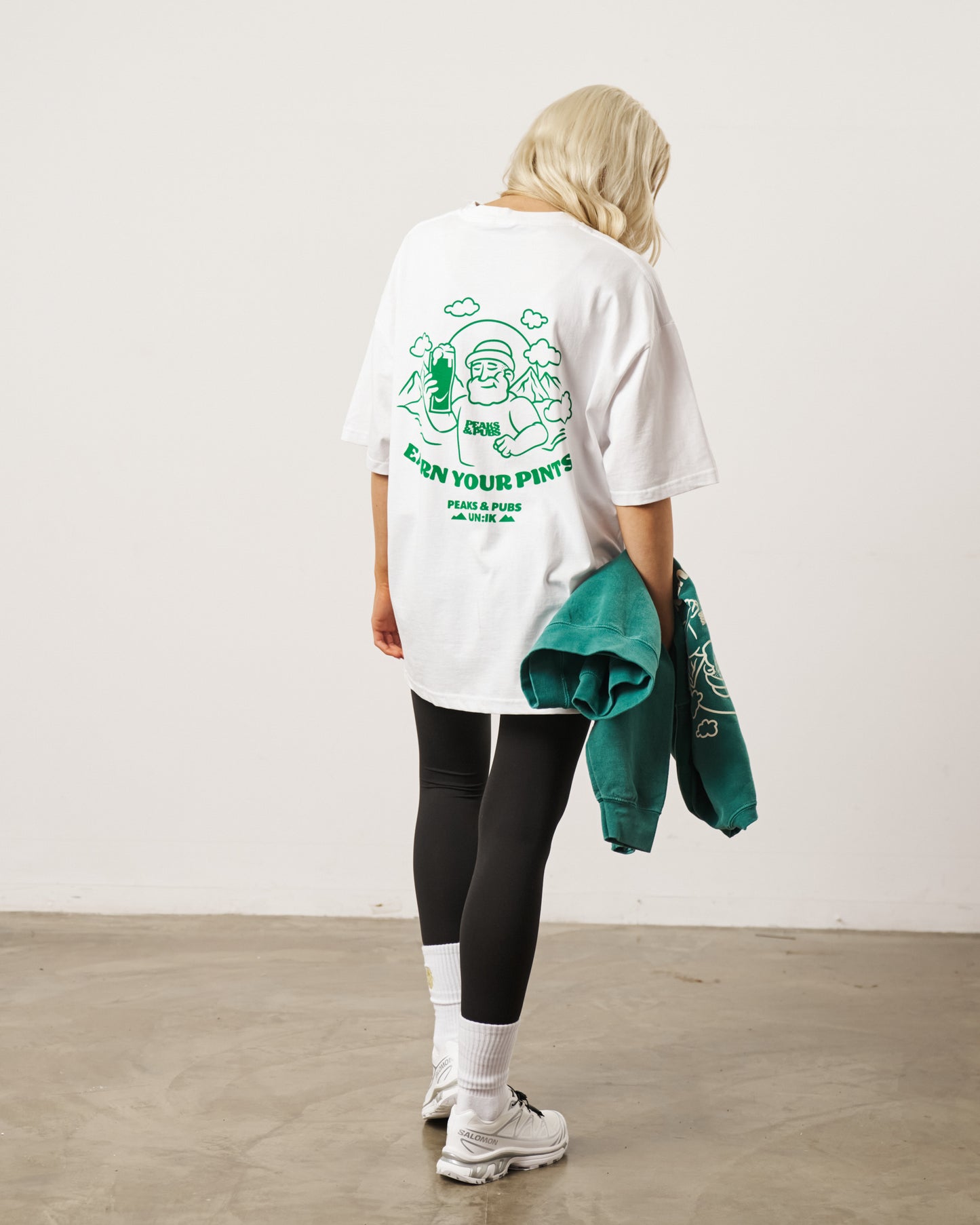 Peaks & Pubs 'Earn Your Pints' Tee - White
