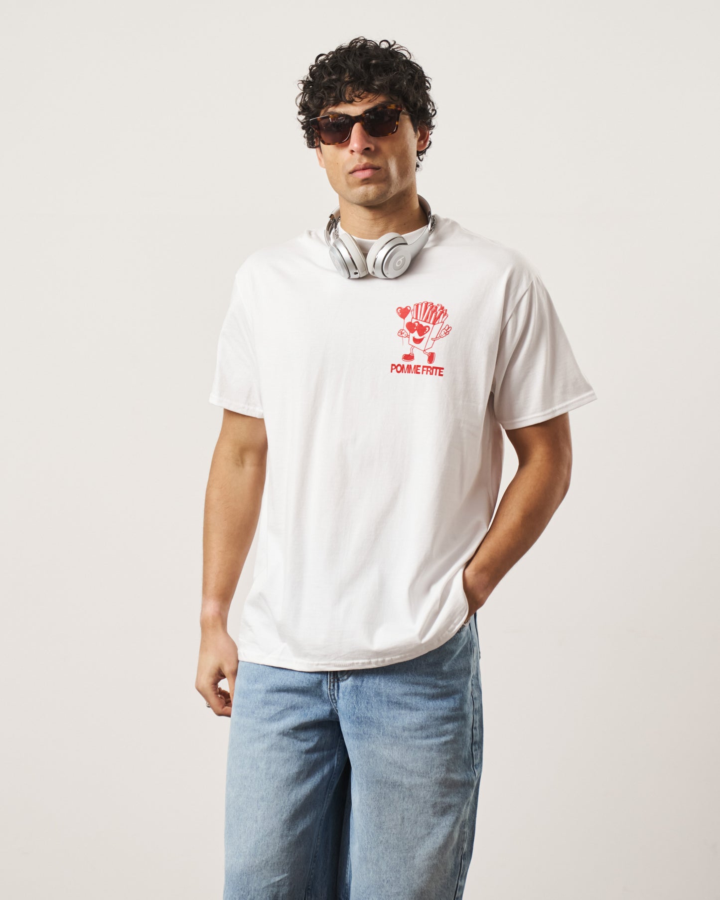 Pomme Frite 'Fries For You' Tee - White