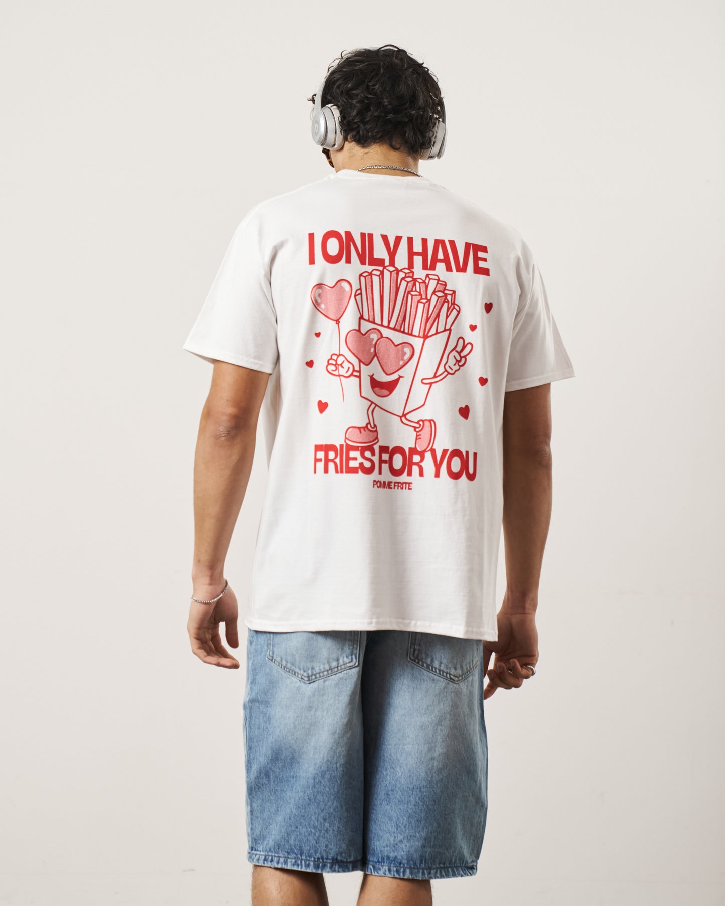 Pomme Frite 'Fries For You' Tee - White