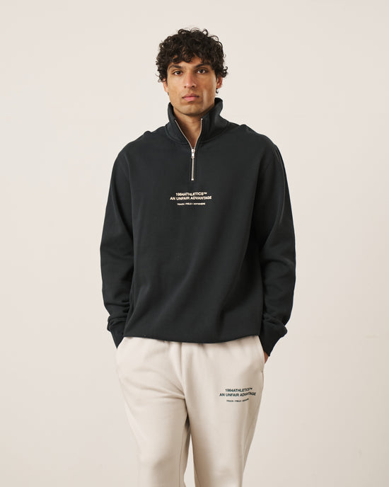 Vice 84 'Athletics' 1/4 Zip Sweater - Navy