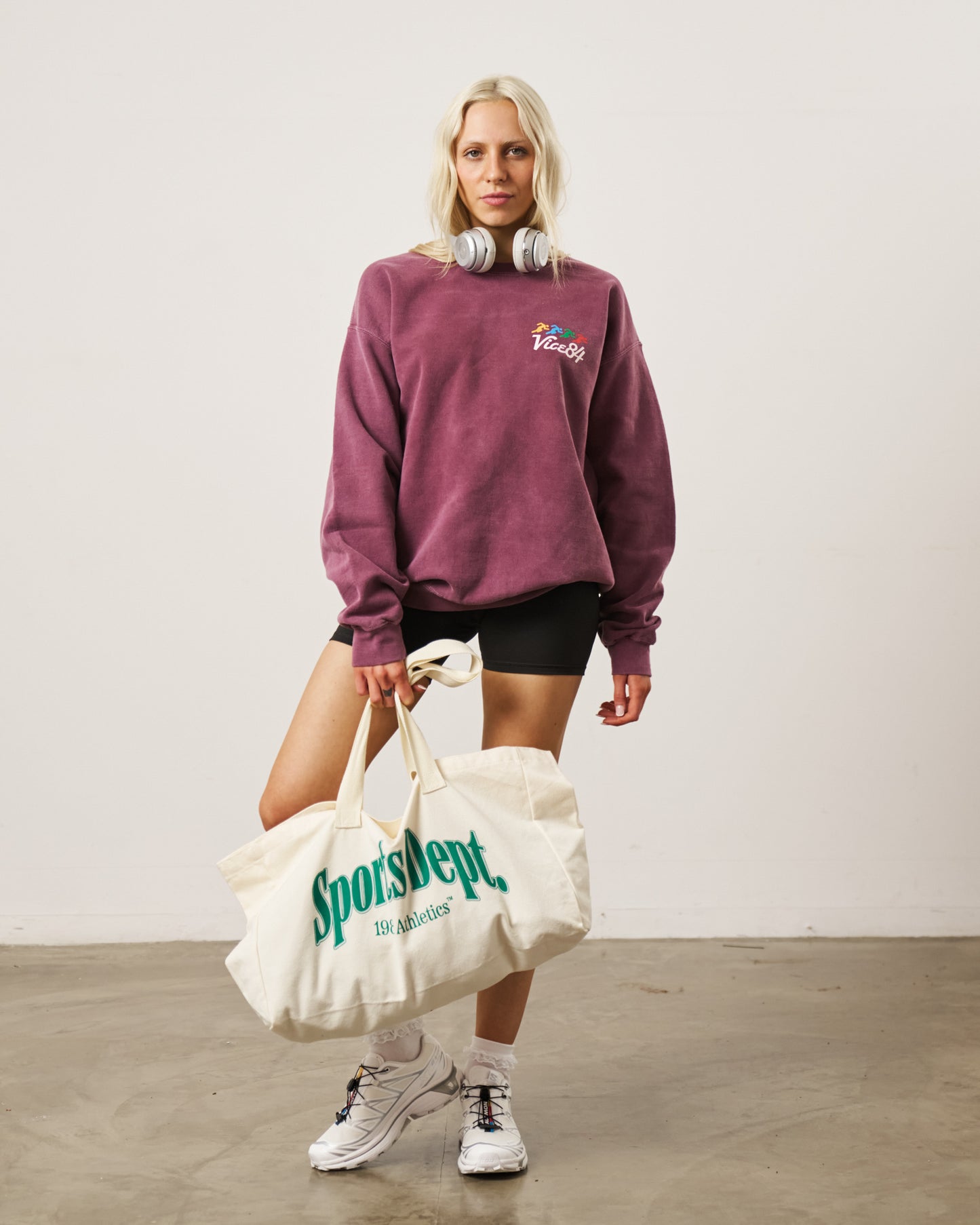 Vice 84 'Runner' Vintage Washed Sweater - Maroon