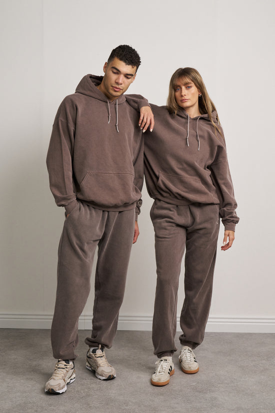 Essentials Vintage Washed Hoodie - Cocoa