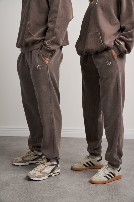 Essentials Vintage Washed Joggers - Cocoa