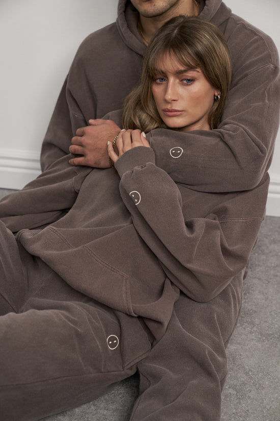 Essentials Vintage Washed Hoodie - Cocoa