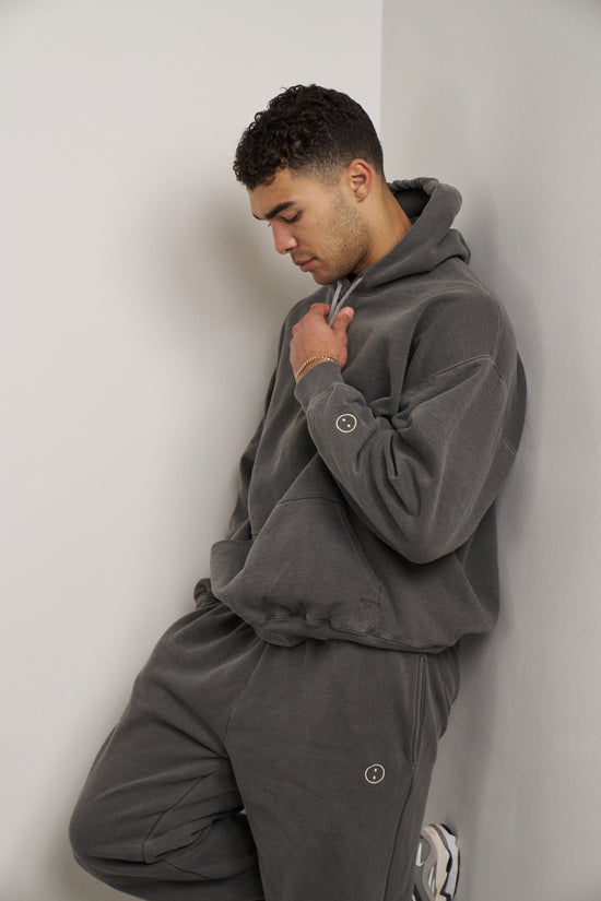 Load image into Gallery viewer, Essentials Vintage Washed Hoodie - Charcoal

