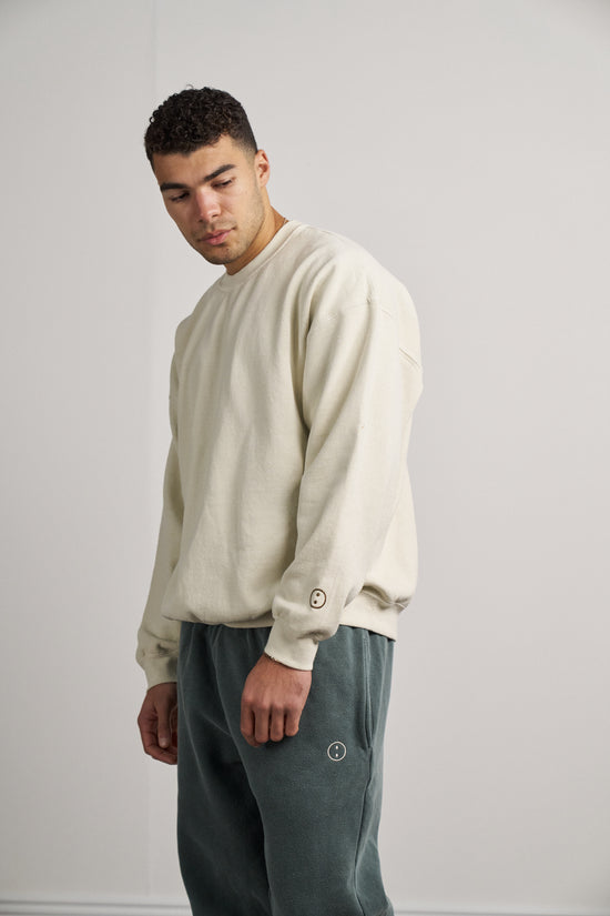 Essentials Vintage Washed Sweater - Ivory