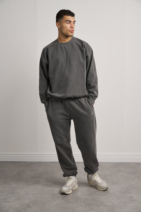 Essentials Vintage Washed Joggers - Charcoal