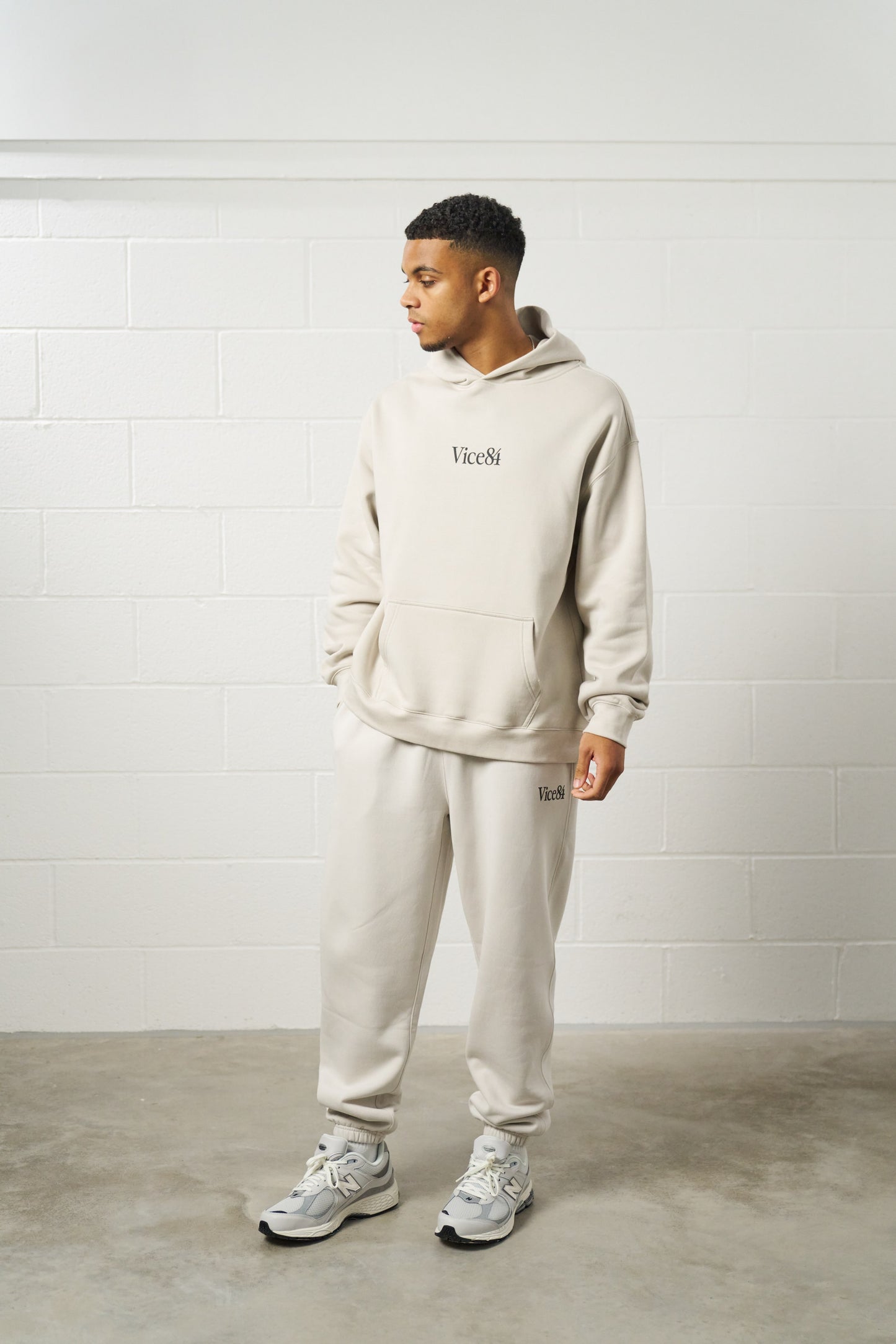 Vice 84 Premium Joggers - Bone