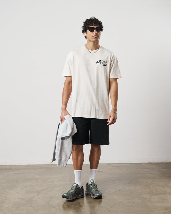 Load image into Gallery viewer, DISCO ONLY &amp;#39;Time To Boogie&amp;#39; Tee - Ecru
