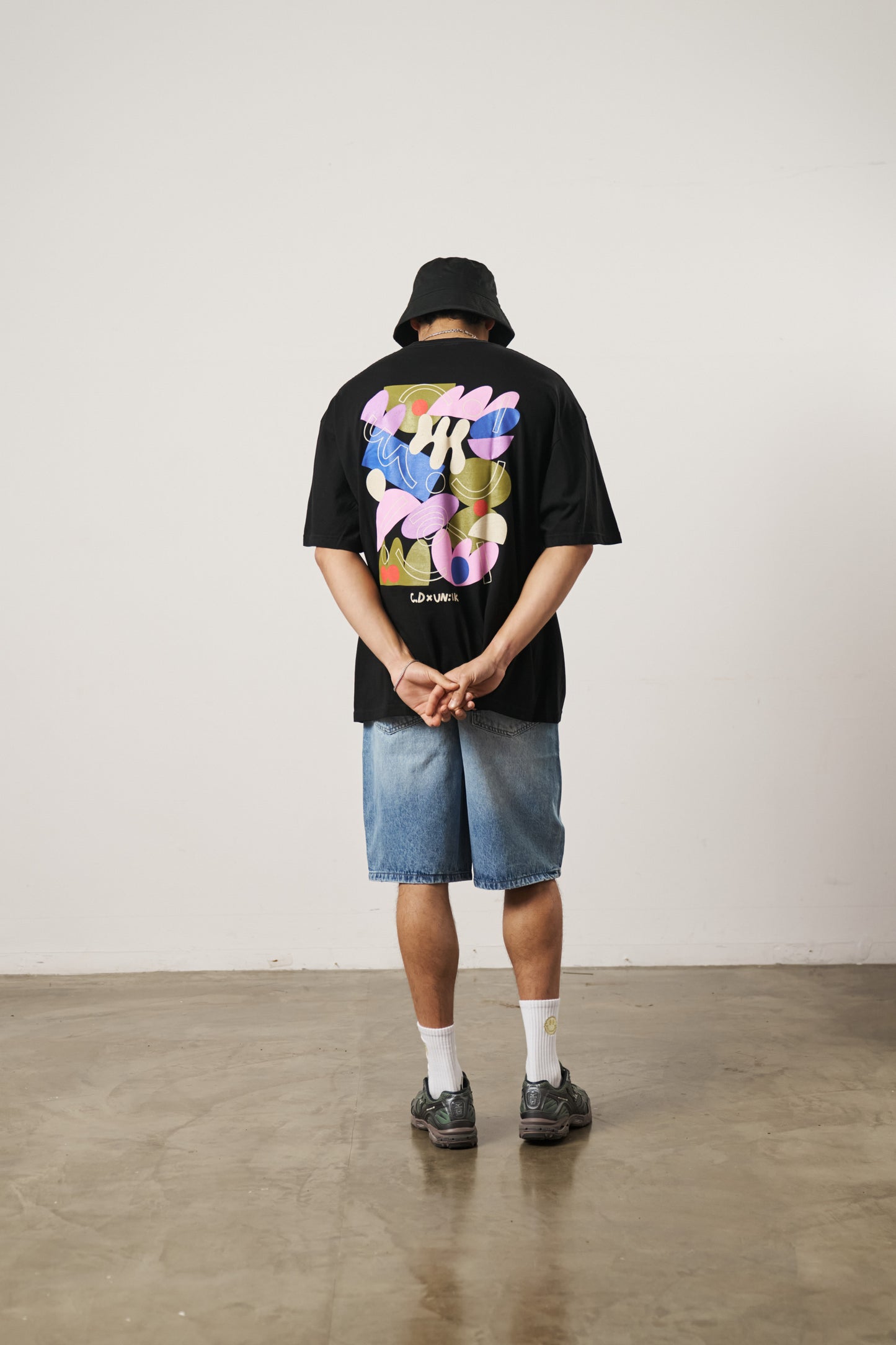 C.D x UN:IK 'Abstract' Tee - Black