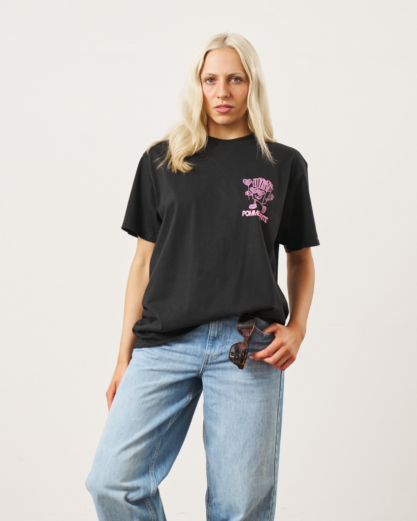 Pomme Frite 'Fries For You' Tee - Black