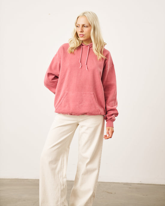 Load image into Gallery viewer, Essentials Vintage Washed Hoodie - Red
