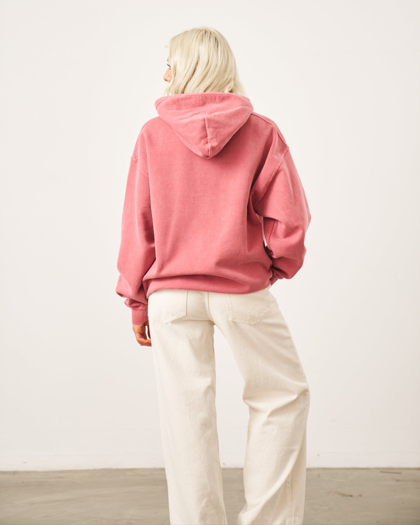 Essentials Vintage Washed Hoodie - Red