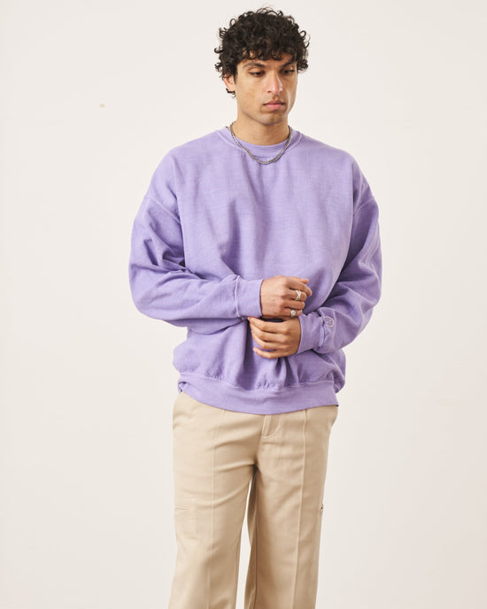 Essentials Vintage Washed Sweater - Orchid
