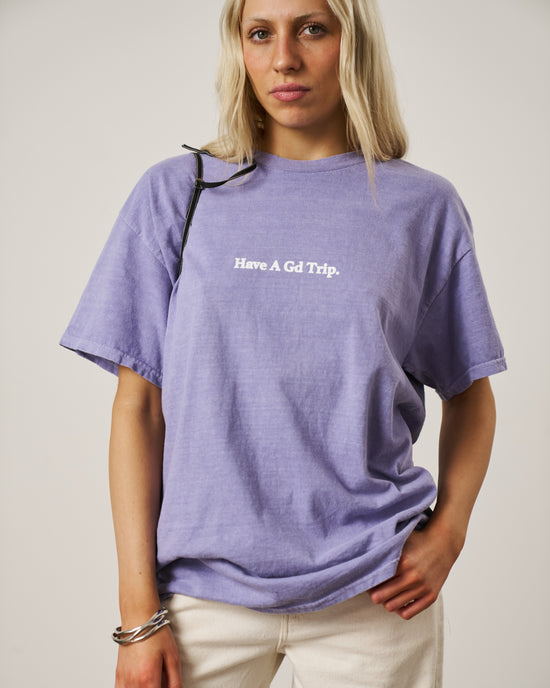 Load image into Gallery viewer, HAVE A GD TRIP &amp;#39;Kendrick&amp;#39; Vintage Washed Tee - Orchid
