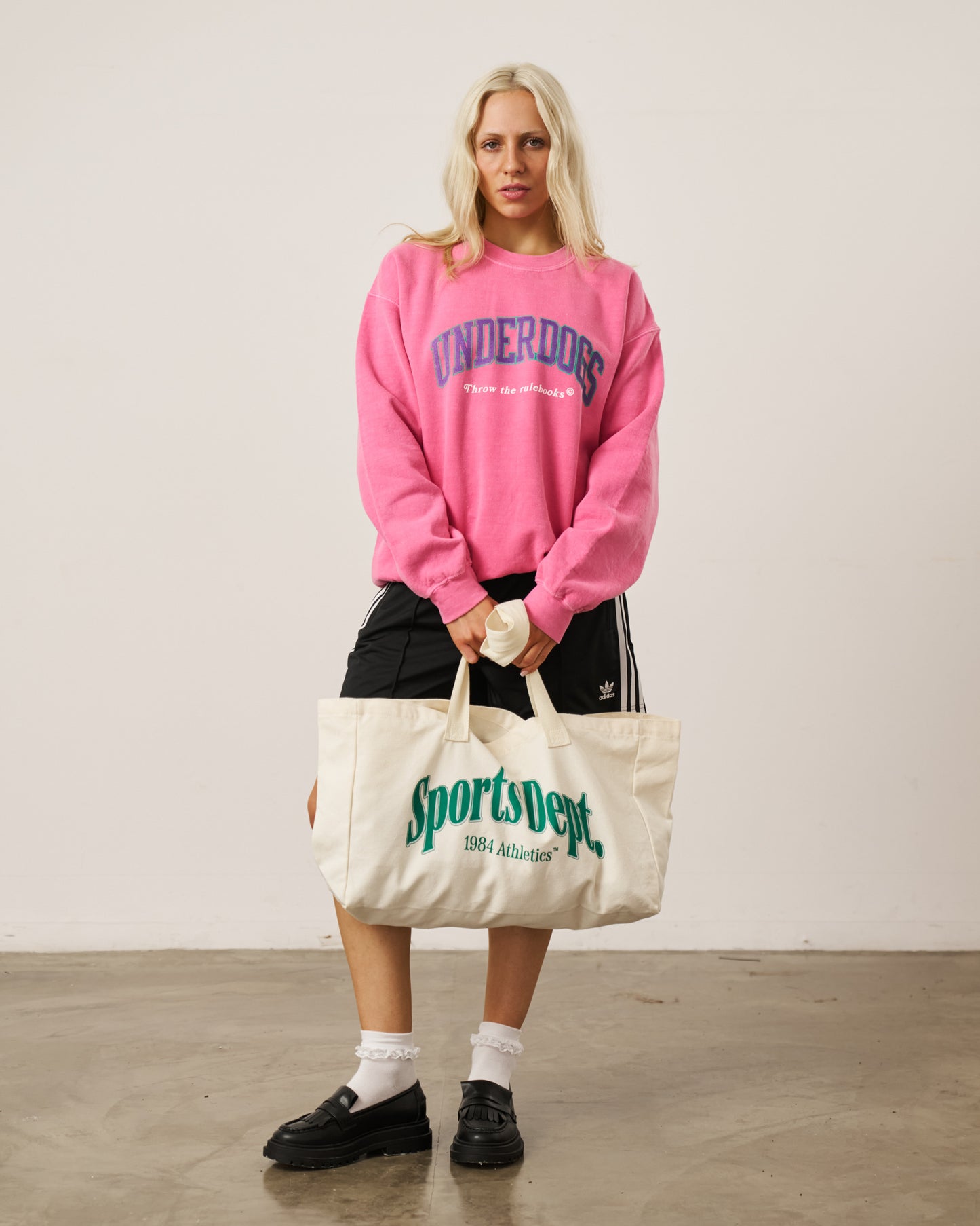 Vice 84 'Underdogs' Vintage Washed Sweater - Pink