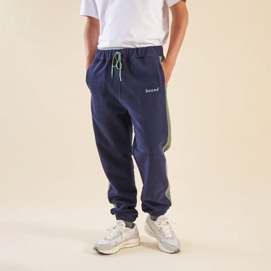 bound Navy Stripe Joggers